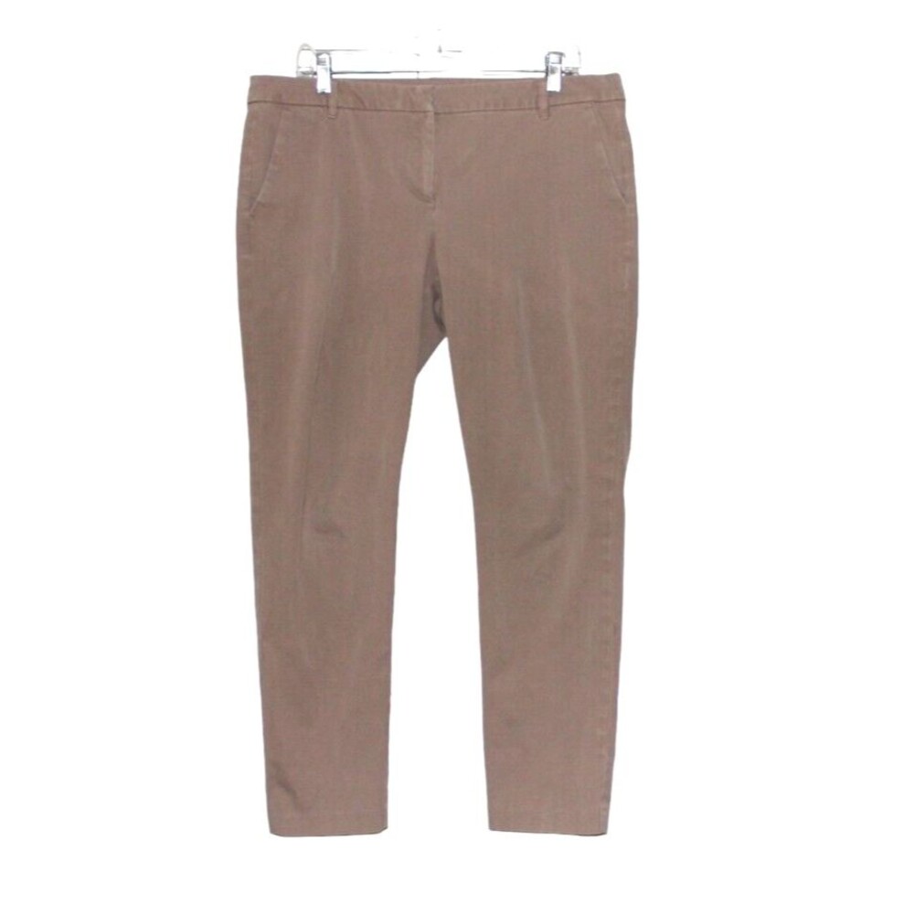 Vintage Liz Claiborne Casual Pants Light Khaki Straight Leg Mid Rise Size 14